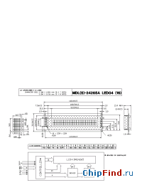 Datasheet MDLS-24265A-LED0416 manufacturer Varitronix