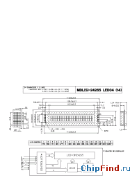 Datasheet MDLS-24265-LED0414 manufacturer Varitronix