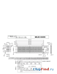 Datasheet MDLS-404610 manufacturer Varitronix