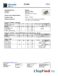 Datasheet C1310 manufacturer Vectron