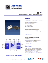 Datasheet CD-700-KAC-GFB manufacturer Vectron