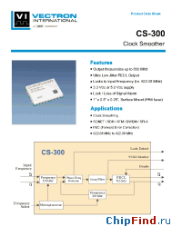 Datasheet CS-300-CFC-D5 manufacturer Vectron