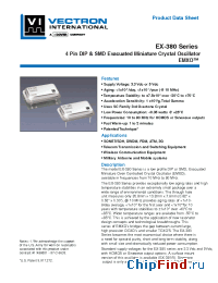 Datasheet EX-381-DHF-507-G-10.000 manufacturer Vectron