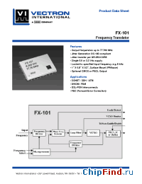 Datasheet FX-101-CFC-A3 manufacturer Vectron