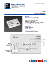 Datasheet FX-102-CFC-A1D2 manufacturer Vectron