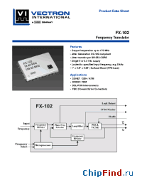 Datasheet FX-102-CFC-A4D2 manufacturer Vectron