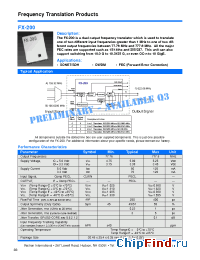 Datasheet FX-200-DFF manufacturer Vectron