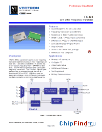 Datasheet FX-424 manufacturer Vectron