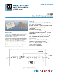 Datasheet FX-500-KAC-GNJ-A1-B2 manufacturer Vectron