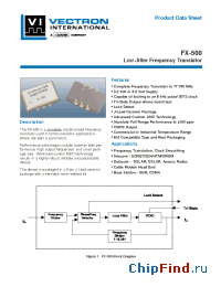 Datasheet FX-500-LAC-GNJ manufacturer Vectron
