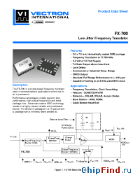 Datasheet FX-700-LAF-HNJ manufacturer Vectron