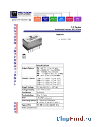 Datasheet HCC36B производства Vectron
