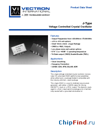 Datasheet JCLCGCJTN manufacturer Vectron