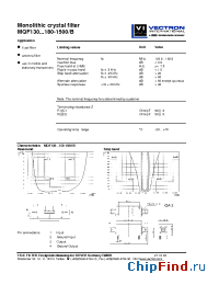 Datasheet MQF130-1500 manufacturer Vectron