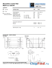 Datasheet MQF15.3-1500-06 manufacturer Vectron