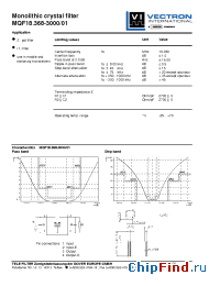 Datasheet MQF18.368-3000/01 manufacturer Vectron