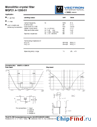 Datasheet MQF21.4-1200-01 manufacturer Vectron