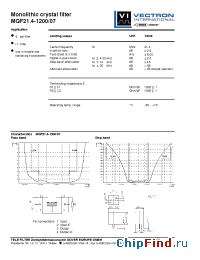 Datasheet MQF21.4-1200-07 manufacturer Vectron