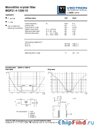 Datasheet MQF21.4-1200-10 manufacturer Vectron