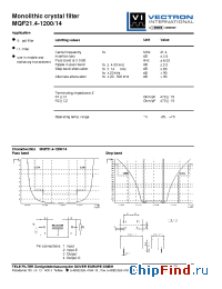 Datasheet MQF21.4-1200-14 manufacturer Vectron