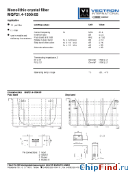 Datasheet MQF21.4-1500-05 manufacturer Vectron