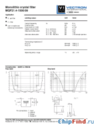 Datasheet MQF21.4-1500-09 manufacturer Vectron