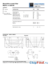 Datasheet MQF21.4-1800-08 manufacturer Vectron