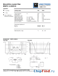 Datasheet MQF21.4-2000-24 manufacturer Vectron