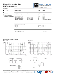 Datasheet MQF21.4-3000-20 manufacturer Vectron