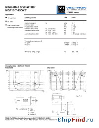 Datasheet MQF21.4-3000-29 manufacturer Vectron