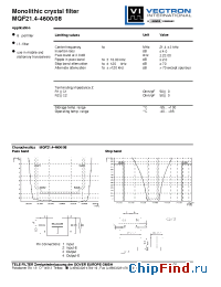 Datasheet MQF21.4-4600-08 manufacturer Vectron