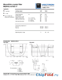 Datasheet MQF45.0-0750-17 manufacturer Vectron