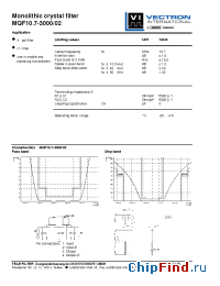 Datasheet MQF45.0-1500-10 manufacturer Vectron