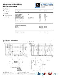 Datasheet MQF70.0-1500-04 manufacturer Vectron