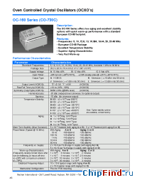 Datasheet OC-160-AAB-109BA manufacturer Vectron
