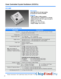 Datasheet OC-290-CAB-758AF manufacturer Vectron