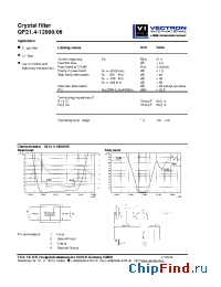 Datasheet QF21.4-12006 manufacturer Vectron