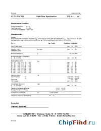 Datasheet TFS101 manufacturer Vectron