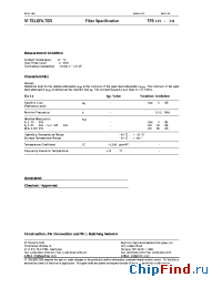 Datasheet TFS121 manufacturer Vectron