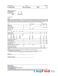 Datasheet TFS57 manufacturer Vectron