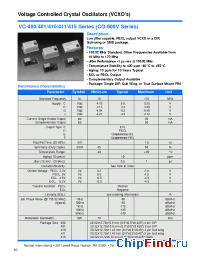 Datasheet VC-400-DFB-205G155.52 manufacturer Vectron