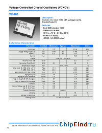 Datasheet VC-480 manufacturer Vectron