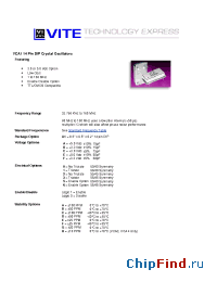 Datasheet VCA1-B1E manufacturer Vectron