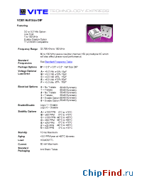 Datasheet VCB1-A0E manufacturer Vectron