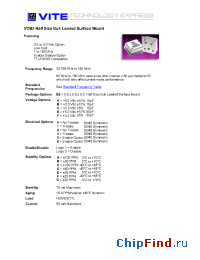 Datasheet VCB2-B2H manufacturer Vectron