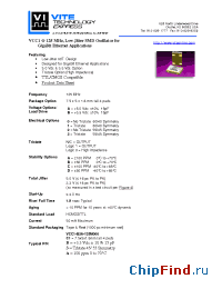 Datasheet VCC1-B2B manufacturer Vectron