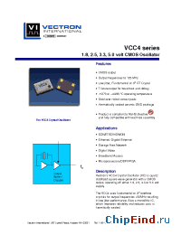 Datasheet VCC4 manufacturer Vectron