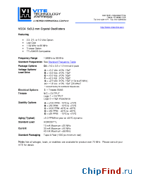 Datasheet VCC4-E3E manufacturer Vectron