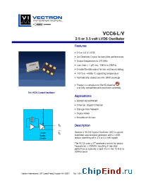 Datasheet VCC6-L/V manufacturer Vectron