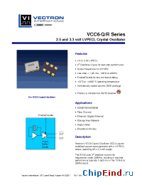 Datasheet VCC6-QCA-167M00 manufacturer Vectron